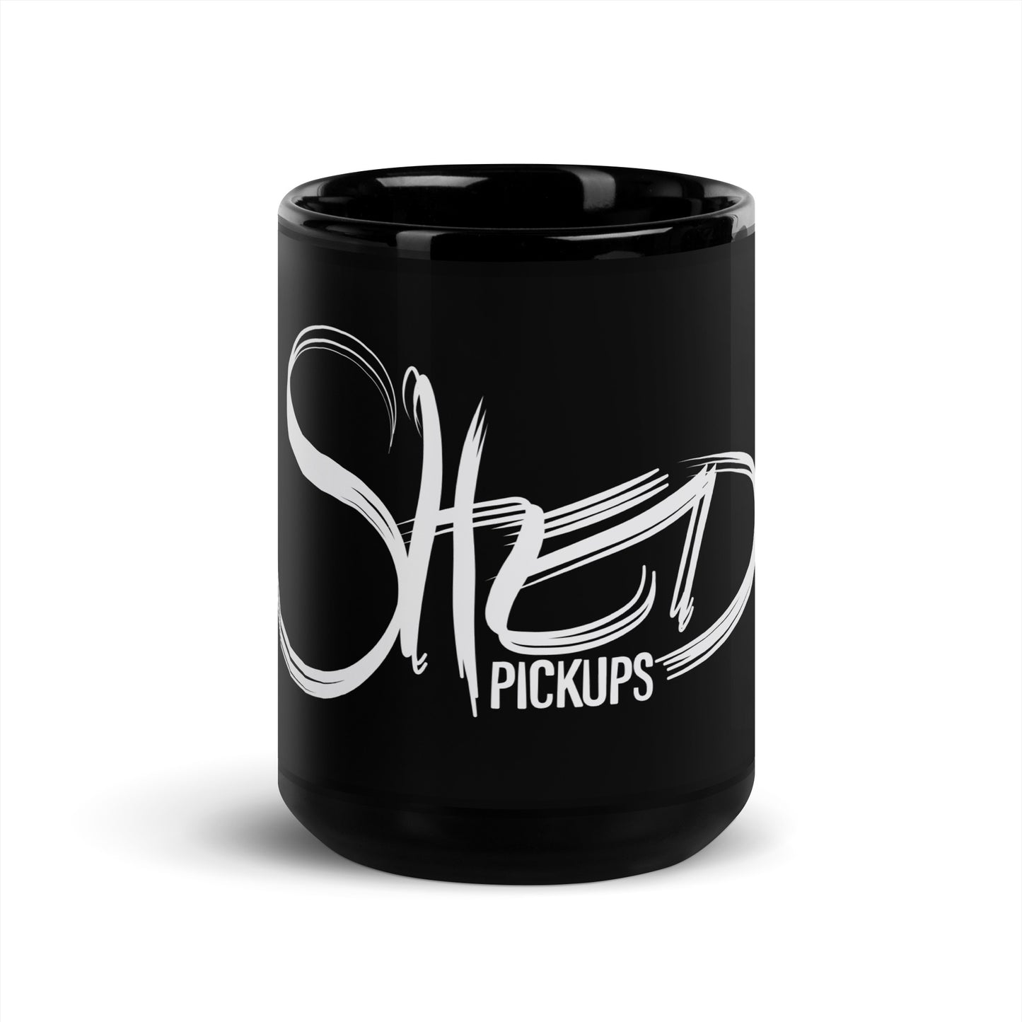 Shed Pickups Logo Black Glossy Mug