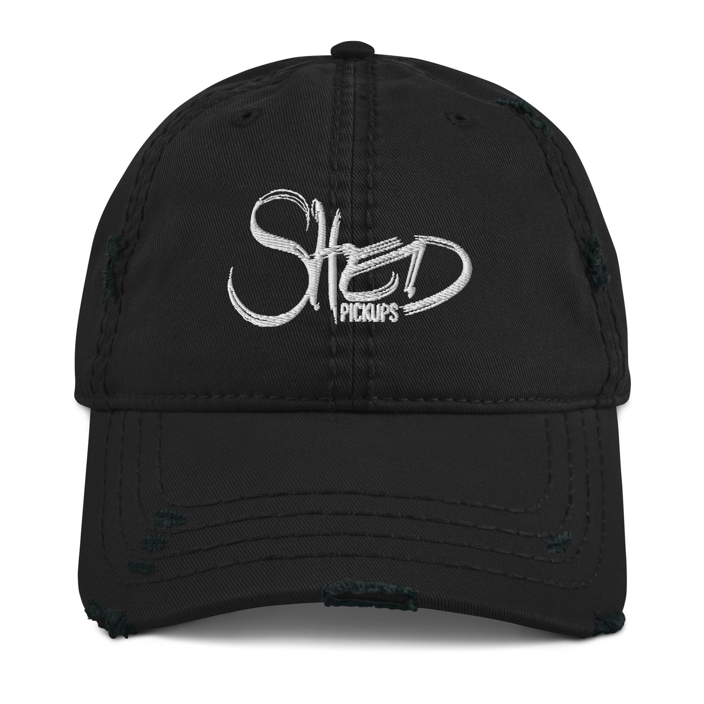 Shed Pickups Logo Distressed Style Trucker Cap