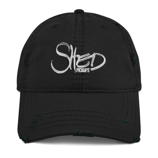 Shed Pickups Logo Distressed Style Trucker Cap